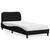 Krevet s madracem Hvar crni 90x190 cm od tkanine