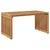 Vidaxl Vrtna stranska miza Rjava 70 x 37,5 x 35,5 cm Trden tikov les