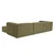 Atelier del Sofa Ugaona garnitura Fora 296x66x185cm Zelena