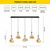 Opviq Luster 2840-5AS, 120cm 90cm 1x35W, LED, 3500 Lm