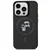LICENSED KARL LAGERFELD Maska za iPhone 15 Pro MAGSAFE IML KC GLITTER/ crna