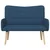 Vidaxl Kavč za 2 osebi Modra 115 x 61 x 87 cm Blago