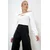 Trend Alacati Stili Ženska bluza dugih rukava Alc-X12948, Bela
