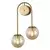 Zidna lampa F7033-2Z SG+AM