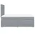 Box spring postelja z vzmetnico svetlo siva 120x200 cm blago