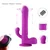 HiSmith C0723 Silicone Dildo Vibrator Anal Stimulation with Remote Controller & Suction Cup Purple