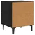 Ormarić za krevet s ladicama 2 pcs Crni hrast 40 x 35 x 47,5 cm