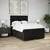 vidaXL Box spring posteljni z vzmetnico črn 140x190 cm blago