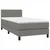 Vidaxl Box spring postelja z vzmetnico temno siva 80x200 cm blago