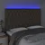 Vidaxl LED posteljno vzglavje taupe 160x7x118/128 cm blago