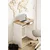Hanah Home radni sto Zeyna, 65 cm, hrast Sonoma / beli
