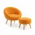 ATELIER DEL SOFA Fotelja i tabure Lida Orange