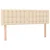 Vidaxl Box spring postelja z vzmetnico krem 140x200 cm blago