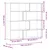 Kutni regal z knjige 4 razine artisian hrast 85x85x140cm drveni