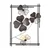 Wallity Zidna dekoracija Shannan 2, 50x70x4cm, Crna