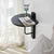 HANAH HOME Zidna polica Reve Anthracite Black