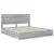 Krevet s od storage Siva Sonoma 200 x 200 cm Konstruirano drvo
