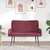 Sofa za dvije osobe boja crnog vina 115 x 61 x 87 cm Tkanina