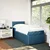 Vidaxl Box spring postelja z vzmetnico modra 90x200 cm žamet