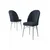 HANAH HOME Set 6 stolica Ritim Anthracite White