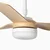 FARO 33816-20 - LED plafonski ventilator PUNT LED/18W/230V Wi-Fi bež/bela + daljinski upravljač