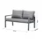 Hanah Home Baštenski set Siena, Antracit
