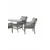 HANAH HOME Baštenska garnitura Hisar 4+1 Grey