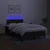 vidaXL Box spring postelja z vzmetnico LED črna 120x200 cm blago