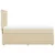 Vidaxl Box spring postelja z vzmetnico krem 80x200 cm blago