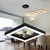 Braytron LED visilica sa daljinskom komandom BRY-BLADE-PD-KVADRATNA-CRNA-45W