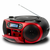 Aiwa BBTC-550RD Prenosni CD predvajalnik Črna, Rdeča