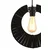 Opviq Luster Kruh , 30cm, Crni