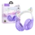 hoco. Bežične stereo slušalice, Bluetooth v5.3, 400mAh - W42 Cat Ears, Purple Grape