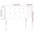 Vidaxl LED posteljno vzglavje temno modro 83x16x78/88 cm žamet