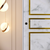 HANAH HOME Ormar Martin 190 White Black Gold