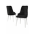 HANAH HOME Set 4 stolice Neta Black White