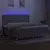 vidaXL Box spring postelja z vzmetnico LED sv. siva 200x200 cm blago