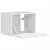 TV zidni ormar Zidne Sjajno bijelo 39 x 31 x 29,5 cm