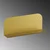 Hanah Home Zidna polica Long Pouch, 55x23x12 cm, Zlatna boja