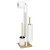 WENKO 26214100 - WC komplet RIVALTA 18x70 cm braon/bela
