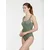 SUNFLAIR Enodelne kopalke temno zelena