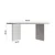 Hanah Home Klub sto Leo Large, 110x42x60 cm, Prljavo beli