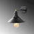 Opviq Zidna lampa E27 Max 40W, Crno-Bronzana
