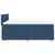 Vidaxl Box spring postelja z vzmetnico modra 140x200 cm blago