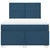 vidaXL vidaXL Box spring postelja z vzmetnico modra 140x200 cm blago, (21321406)