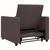 Sofa na razvlačenje Singl Tamno smeđa 90 x 165 x 87 cm tkanina