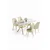 Hanah Home Trpezarijski set, 5 komada, Svetlozeleni