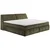 MID.YOU POSTELJA BOXSPRING 200 cm  x 240 cm , tekstil, leseni material zelena