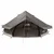 Tipi šator Smeđa siva 800 x 800 x 430 cm Poliester i čelik