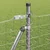 Vanjski Euro Ograda s Betonskom Podlogom 10 x 0,8 m Srebrna